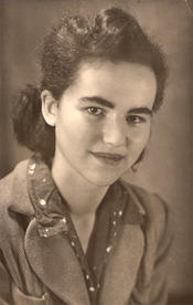 Helena Bohle-Szacki mit 16 Jahren, kurz vor der Verhaftung, Bialystok (Polen), 1944