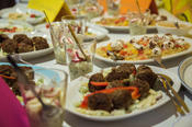 Snacks prepared by students of the Refik-Veseli-Schule. Photo: Gernot Bayer, CeDiS/ FU Berlin