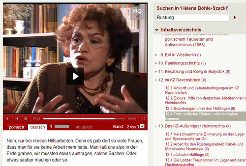 Helena Bohle-Szacki im Online-Archiv